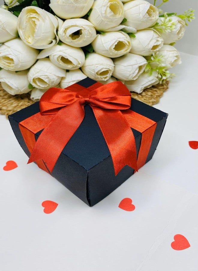US IDEAL CRAFT صندوق هدايا مكعبات الصور من آيديال كرافت | صندوق مفاجآت ألبوم الصور | هدية عيد ميلاد أو ذكرى زواج للحبيب أو الحبيبة أو الزوج أو الزوجة | يتسع لـ 16 صورة (3.3 × 3.3 بوصة) | أسود وأحمر - Image 4